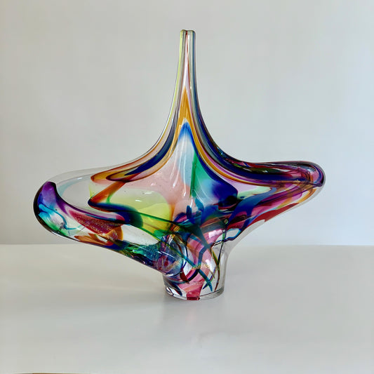 Goldhagen Art Glass Spiral in Rainbow