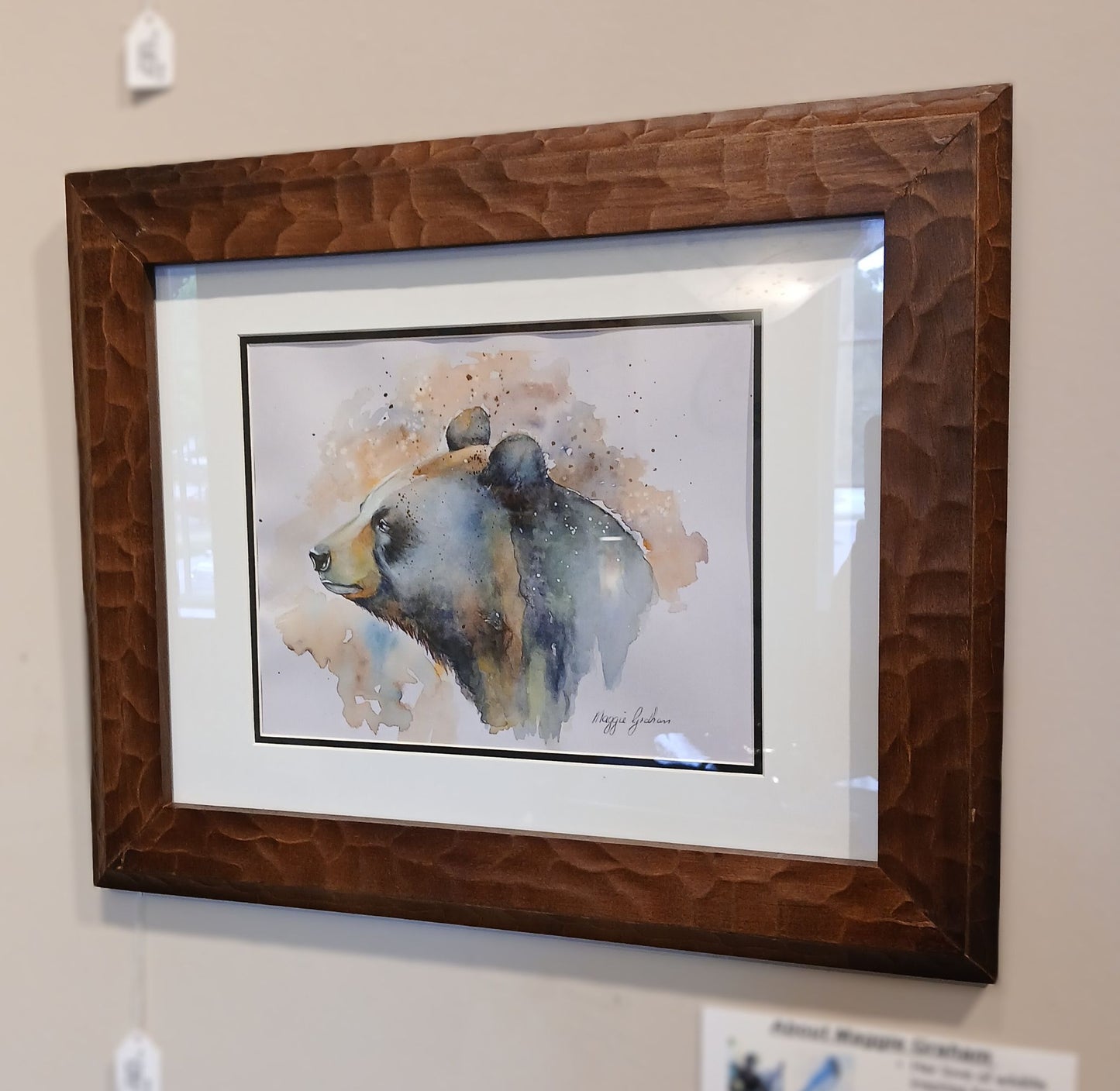Maggie Graham "Bear" Framed Watercolor