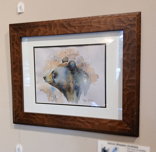 Maggie Graham "Bear" Framed Watercolor