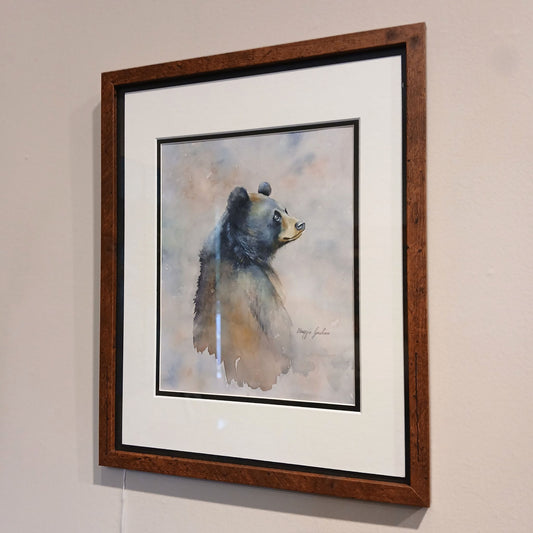 Maggie Graham "Bear" Framed Watercolor