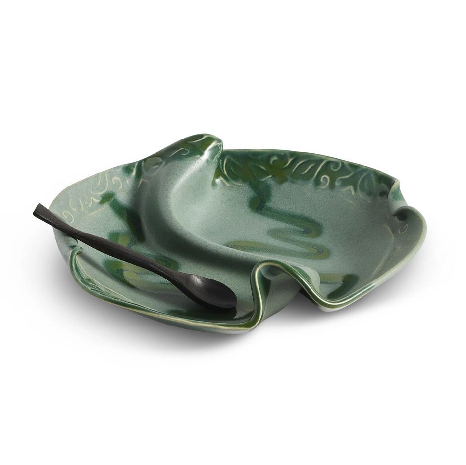 Condiment Dish 2-Sided(w/Ro Forest Green