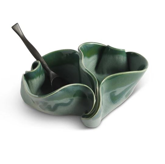 Pistachio Dish (w/rosewood Forest Green