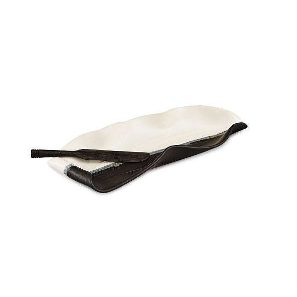 Stick Butter Dish (w/Rosew Black & White