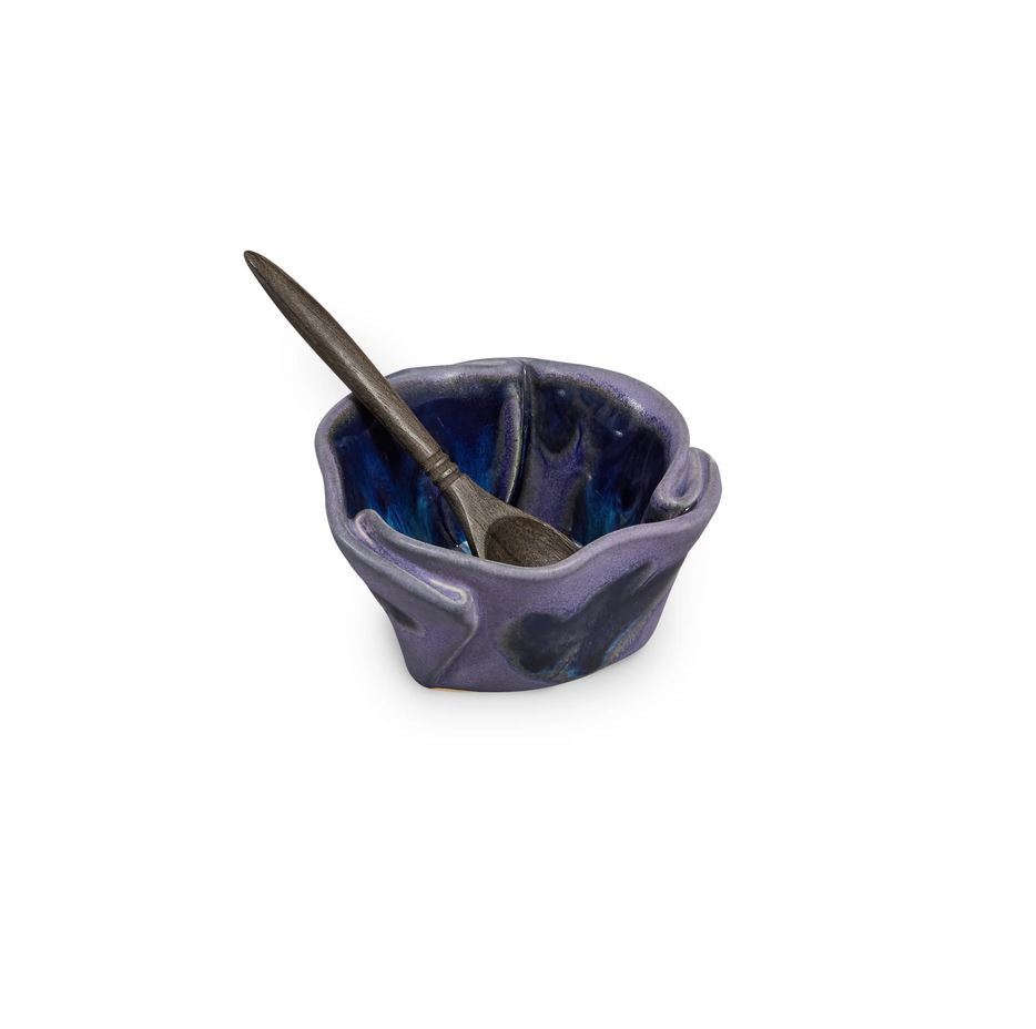 Tiny Pot (w/Tiny Spoon) Periwinkle Blue