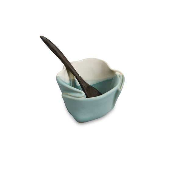 Tiny Pot (w/Tiny Spoon) Robins Egg