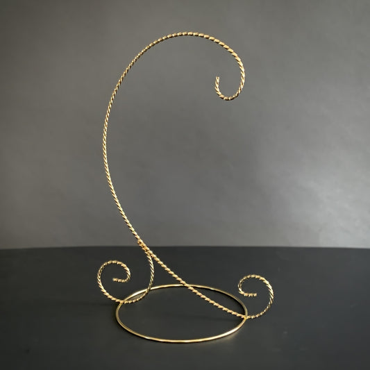 Hot Glass Alley Brass Ornament Stand