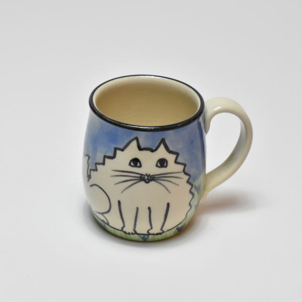 Mug, Cat Fat White