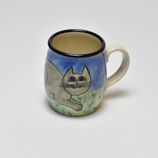 Mug, Cat Lying Cat Grey