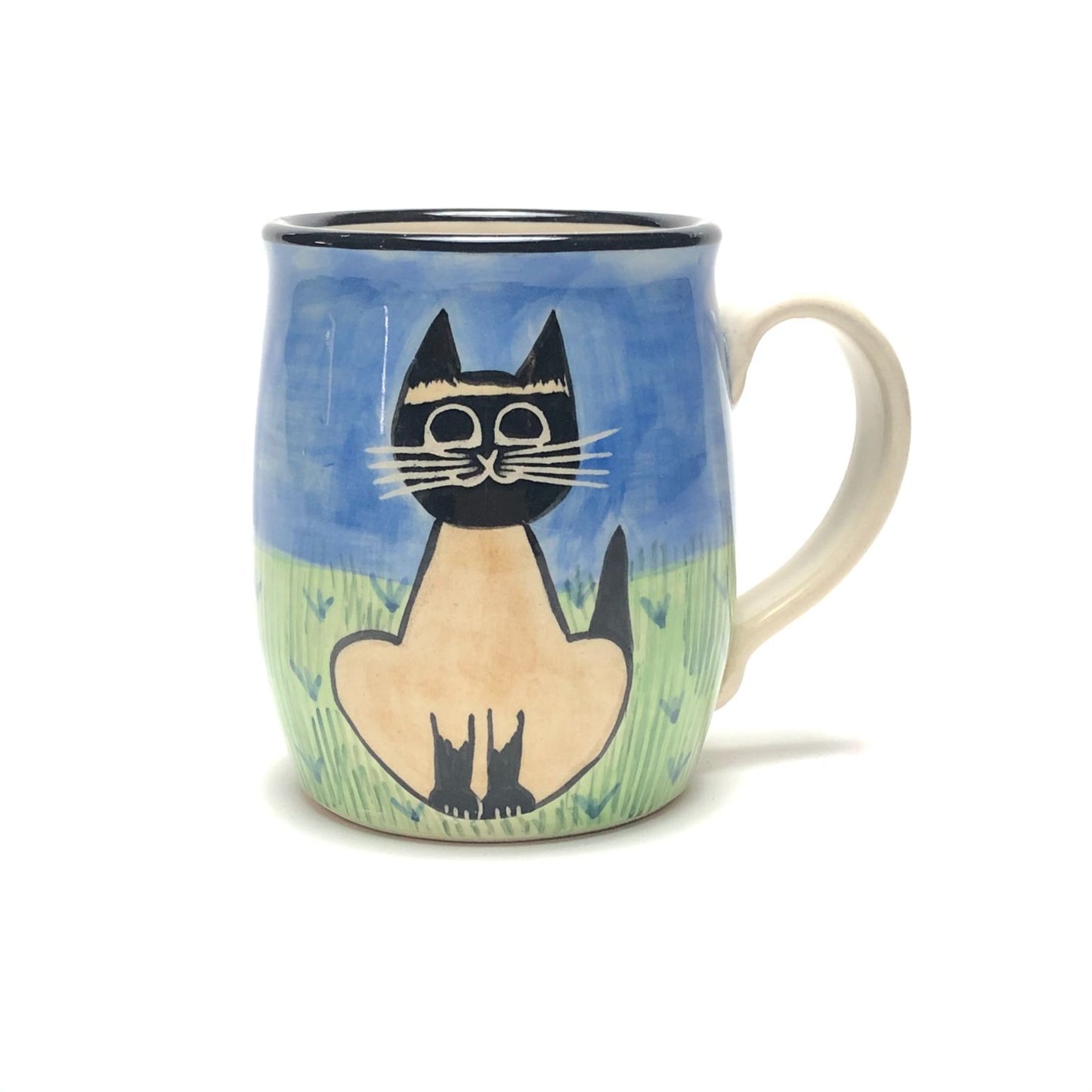 Mug, Cat Sitting Siamese