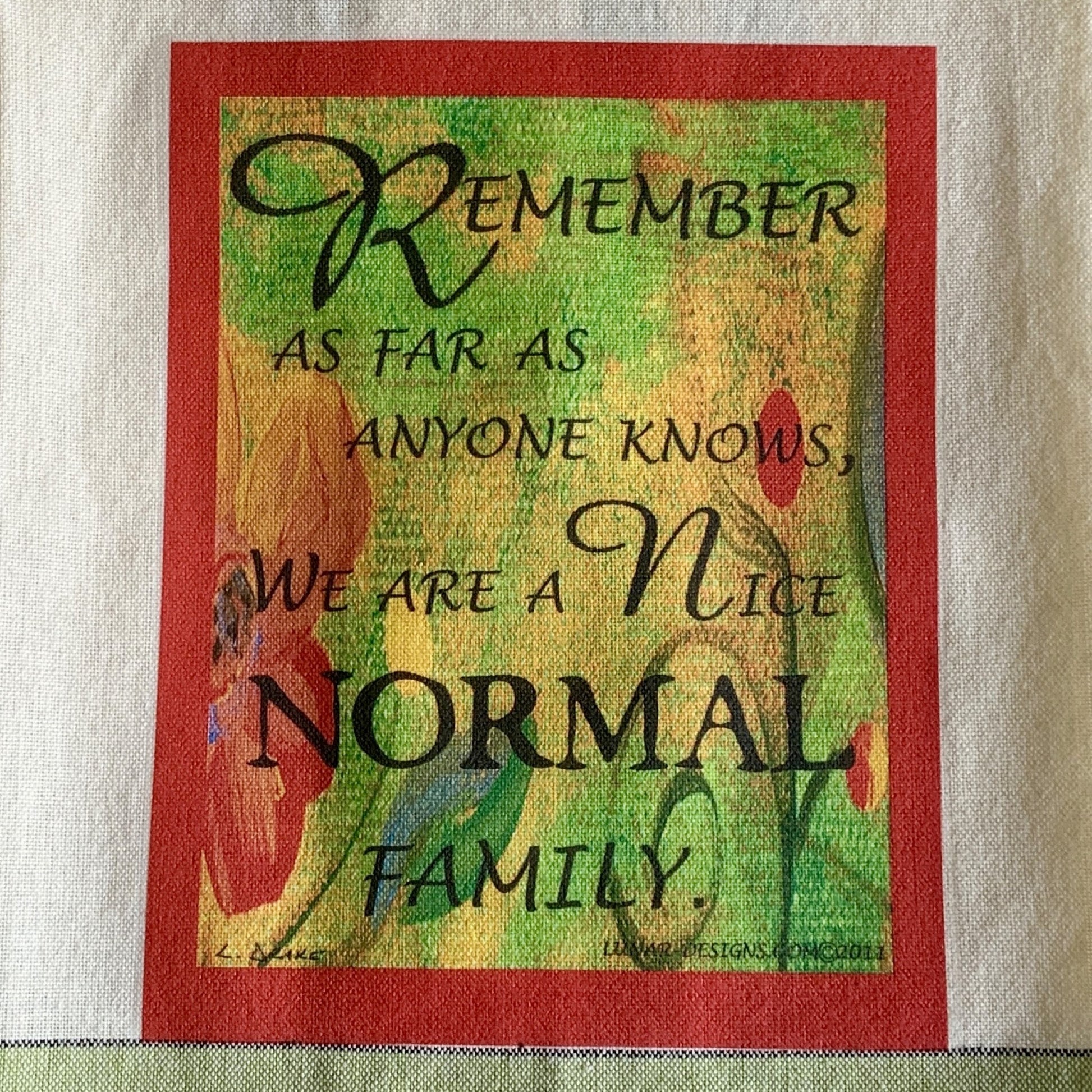 Lunar Designs Kitchen Towel #158 "Normal"