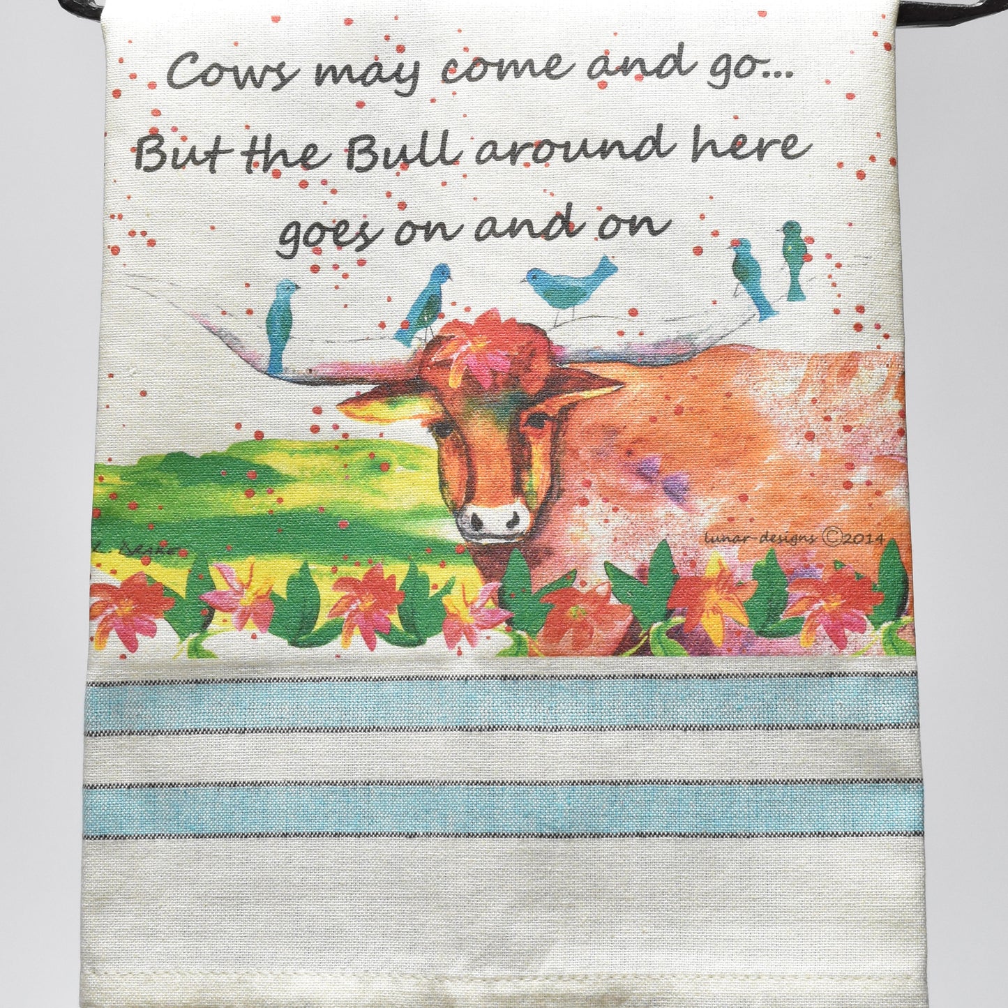 Lunar Designs Kitchen Towel #233 Bull