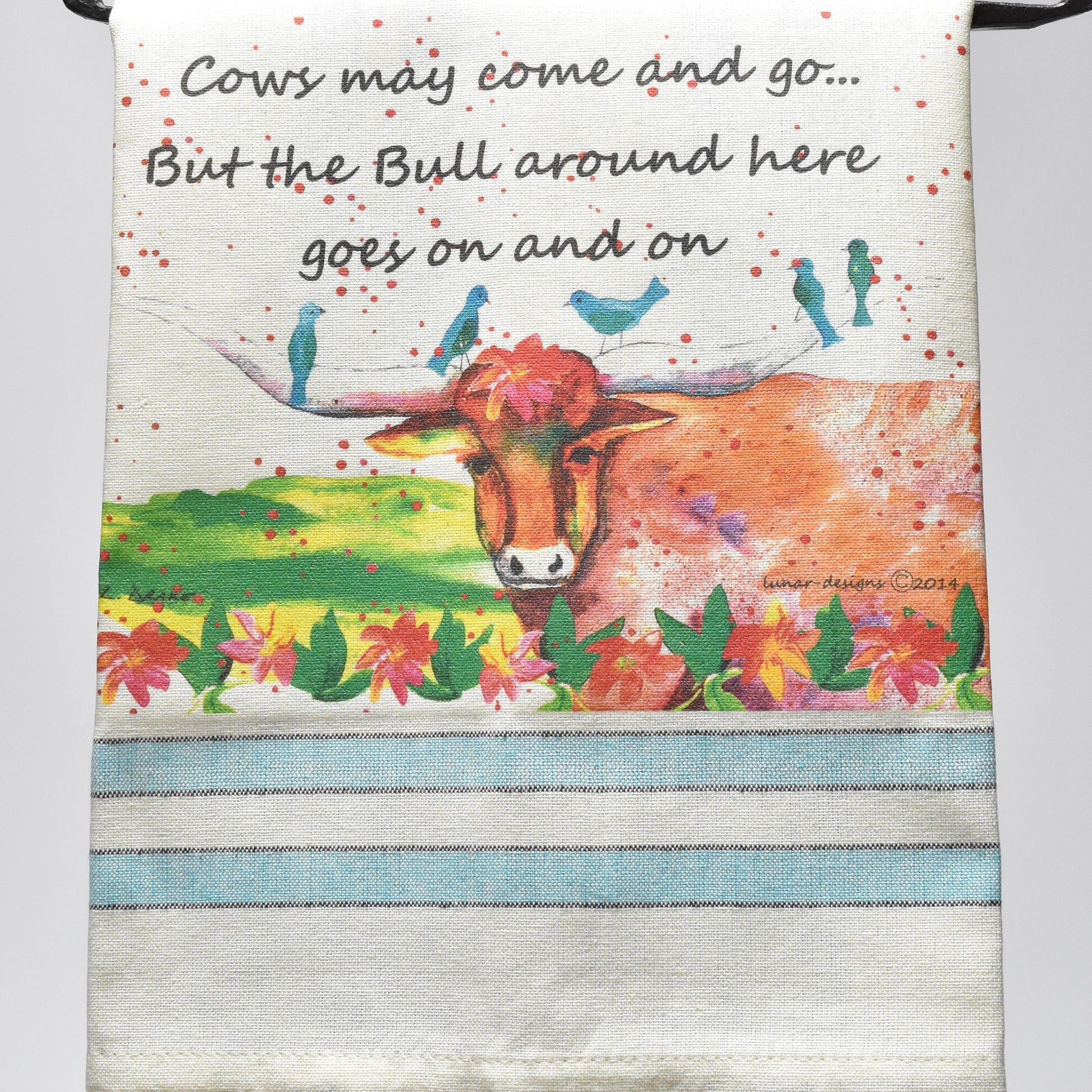 Lunar Designs Kitchen Towel #233 Bull