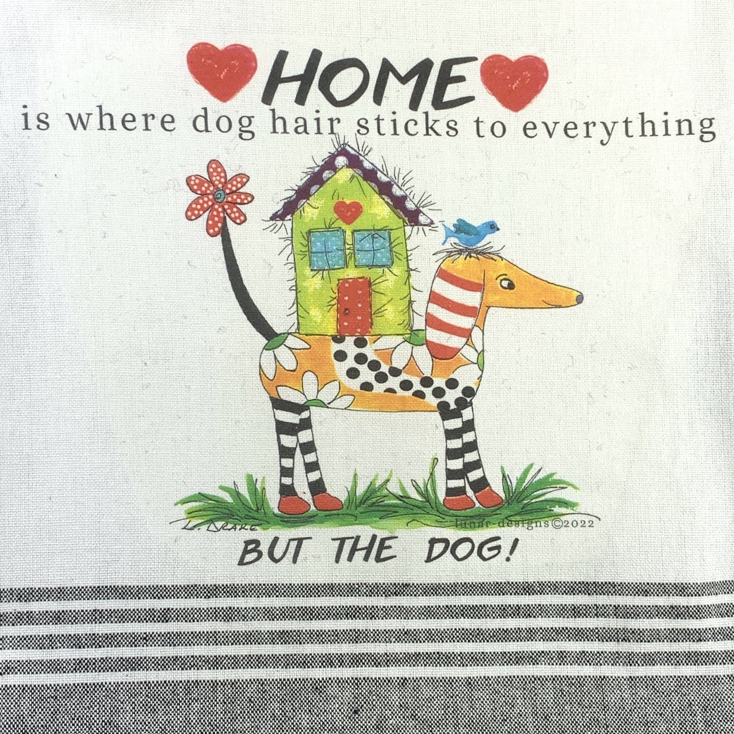 Lunar Designs Kitchen Towel #297 "Dog Hair"