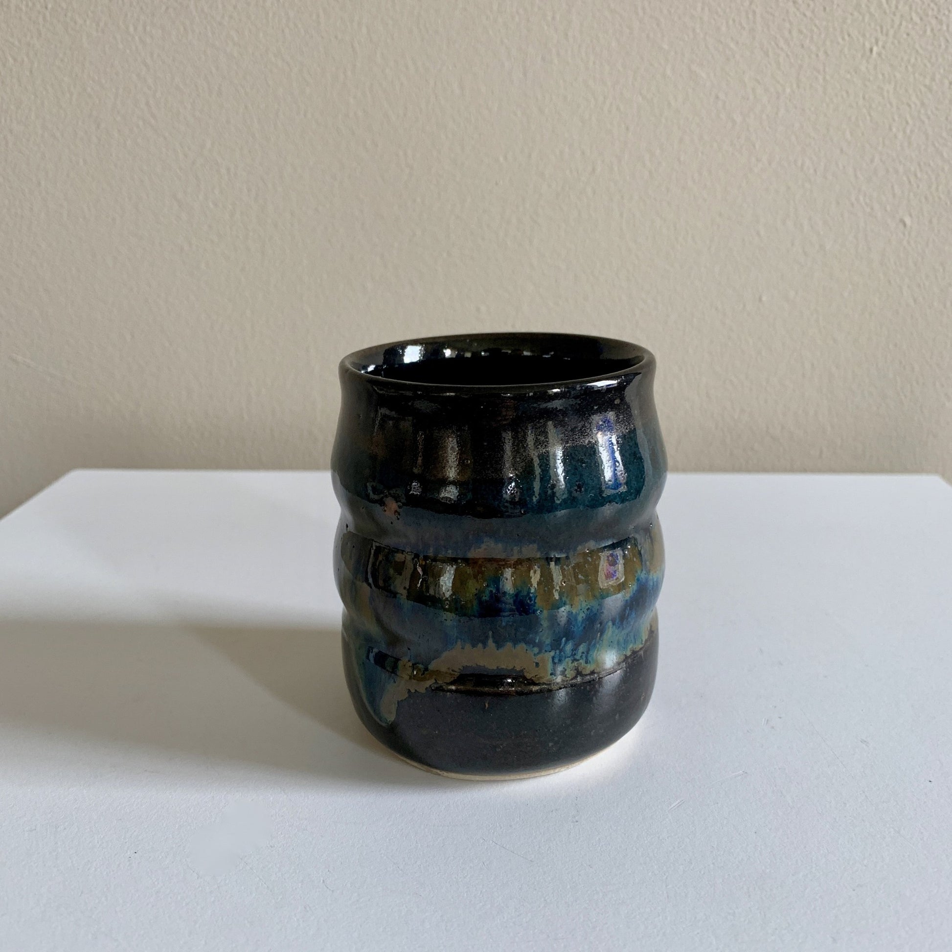 3" Juice Cup Black Teal