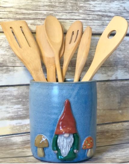 Utensil Holder Gnome
