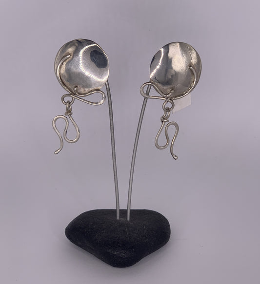 Katherine Palmer Sterling Silver Circle Earrings