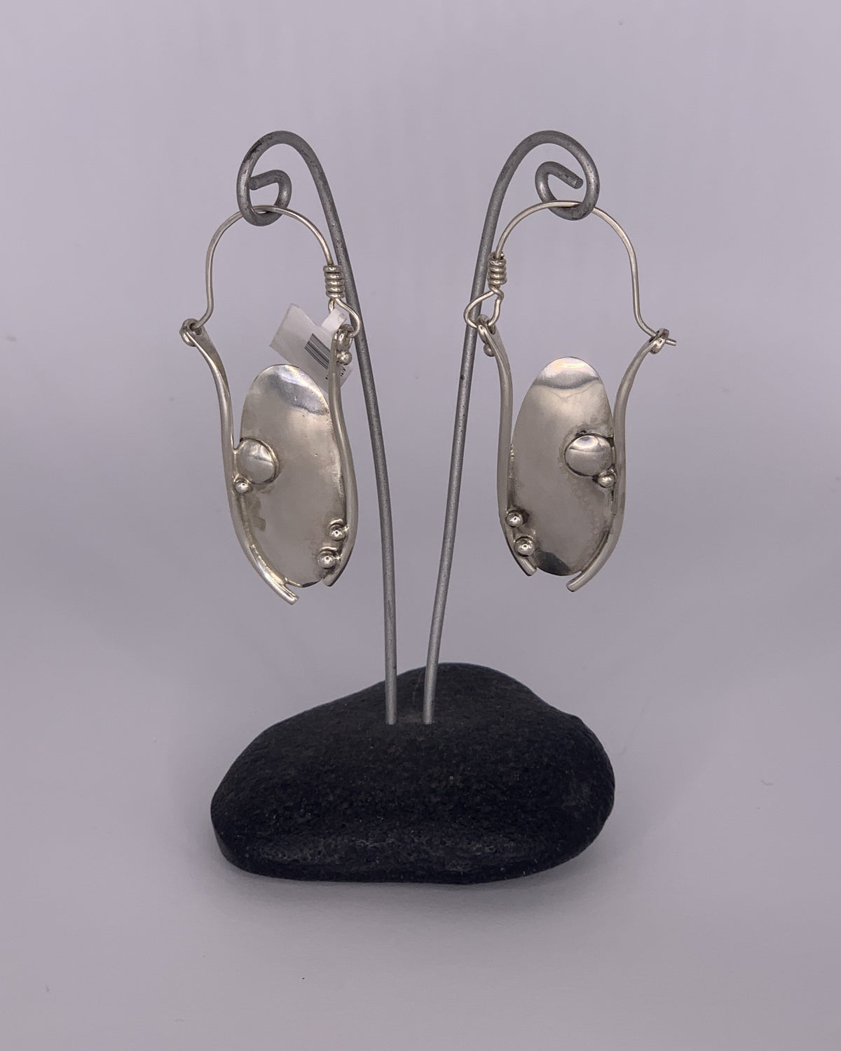 Katherine Palmer Sterling Silver Hinge Hoop Earrings
