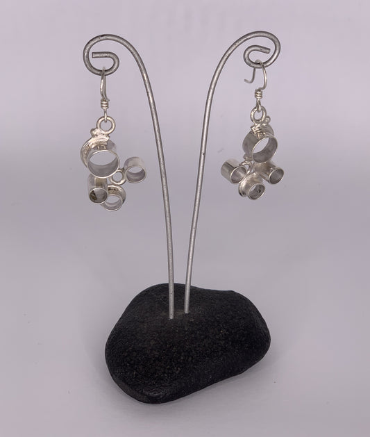 Katherine Palmer Sterling Silver Tubing Earrings