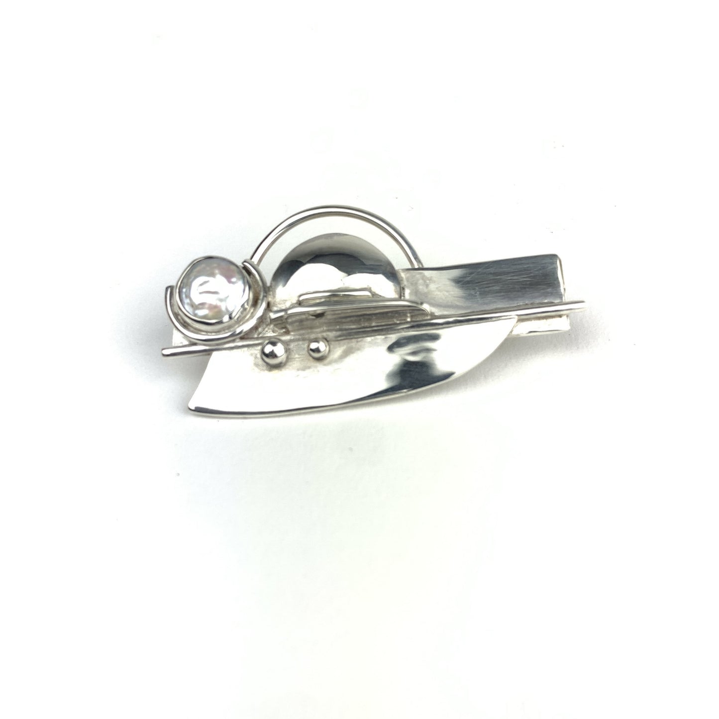 Katherine Palmer Sterling Silver Pin With Pearl