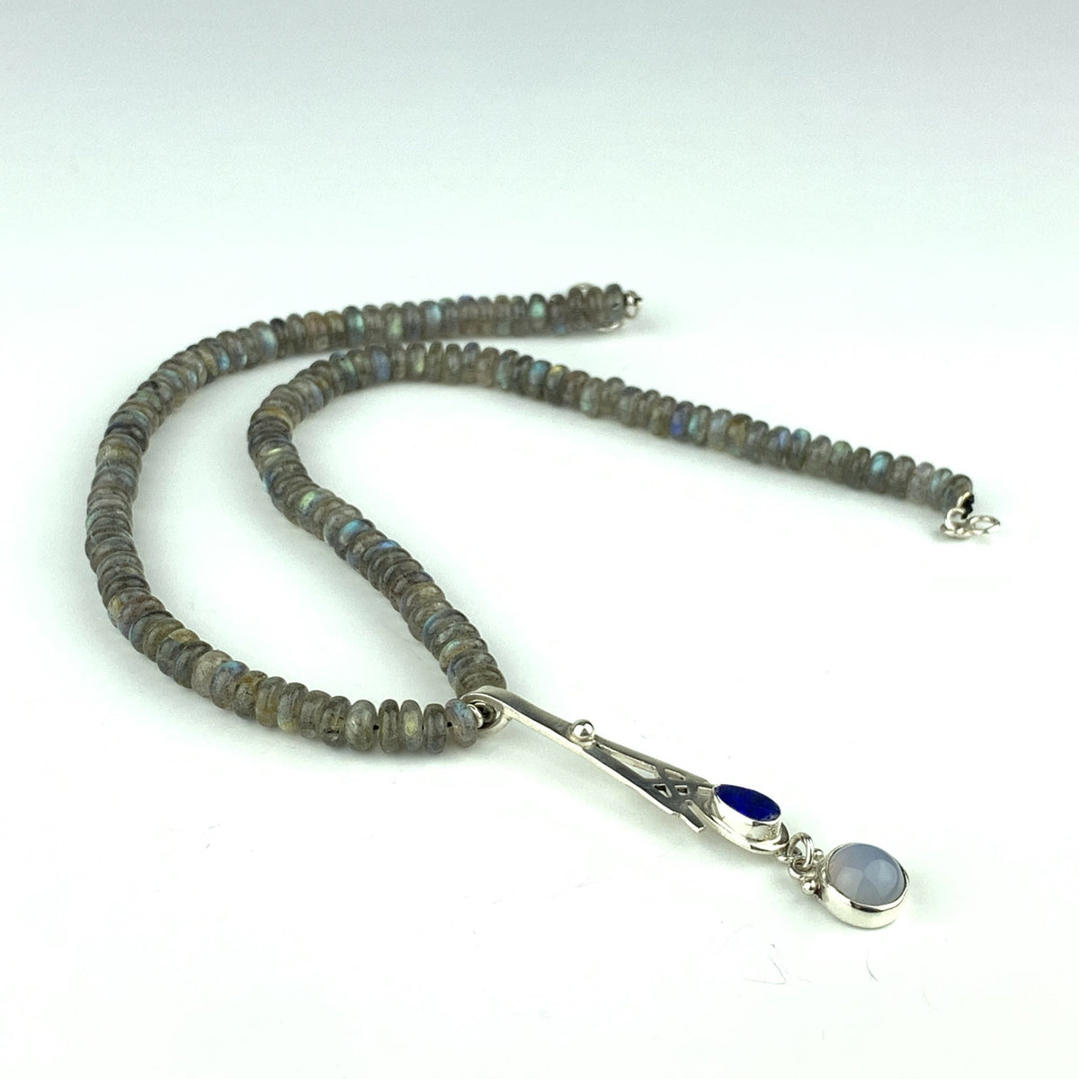 Katherine Palmer Opal and Chalecdony Necklace