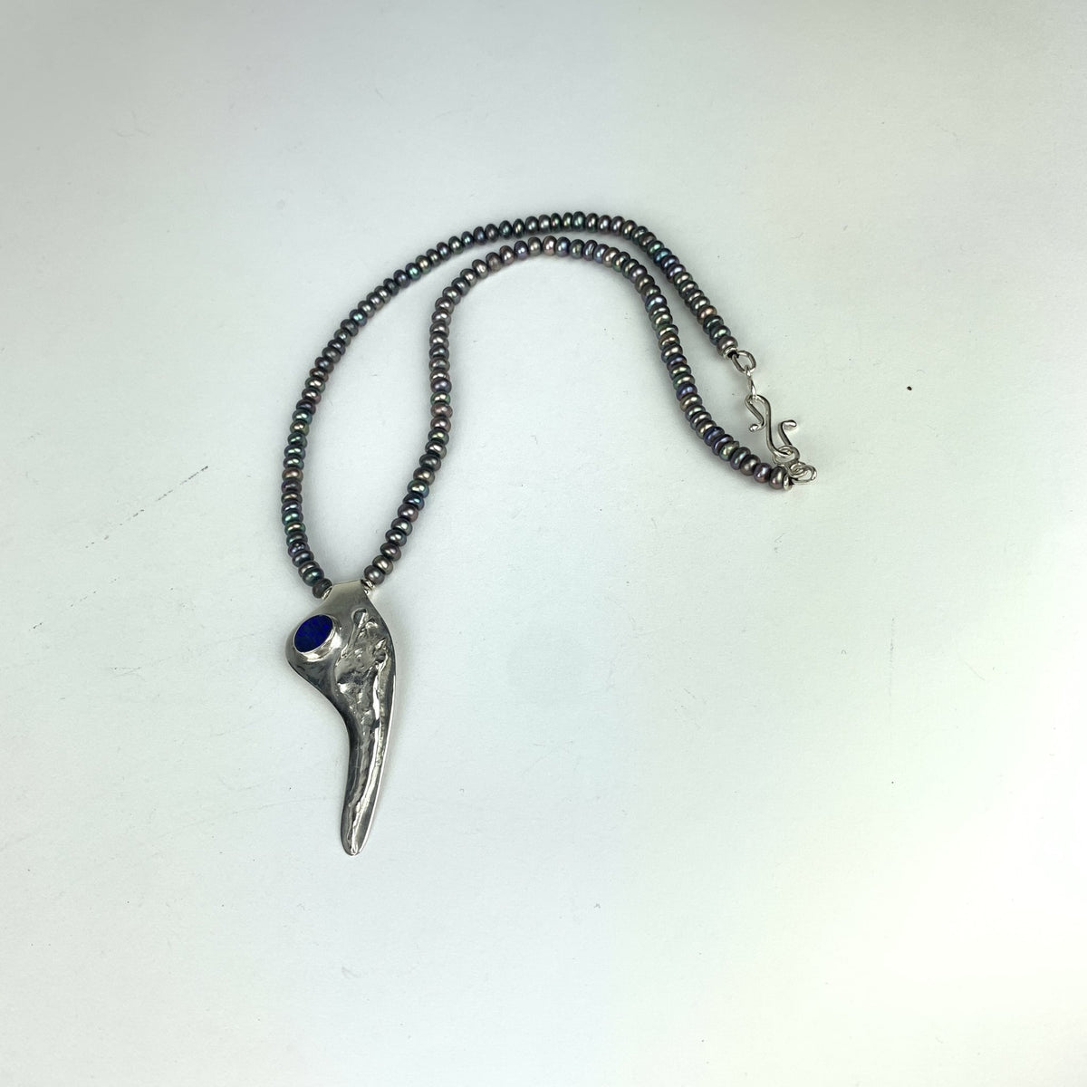 Katherine Palmer Blue Opal Splash Necklace