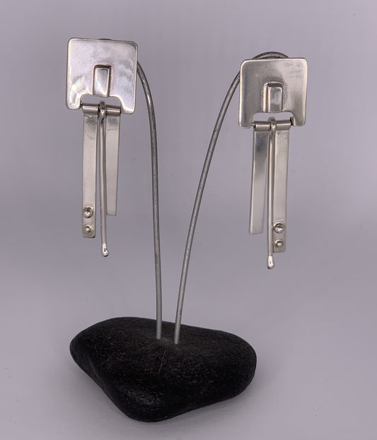 Katherine Palmer Square Art Deco Earrings