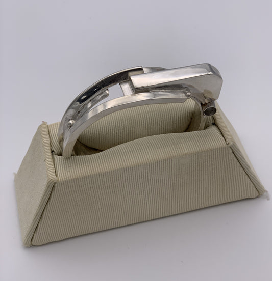 Katherine Palmer Sterling Silver Sculpural Geometric Bracelet