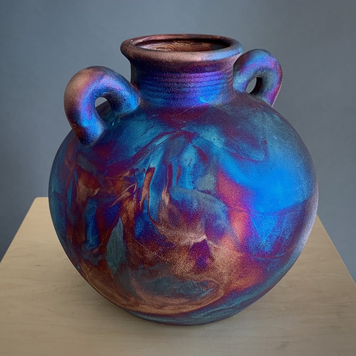 Raku Art Potter's Urn Vase