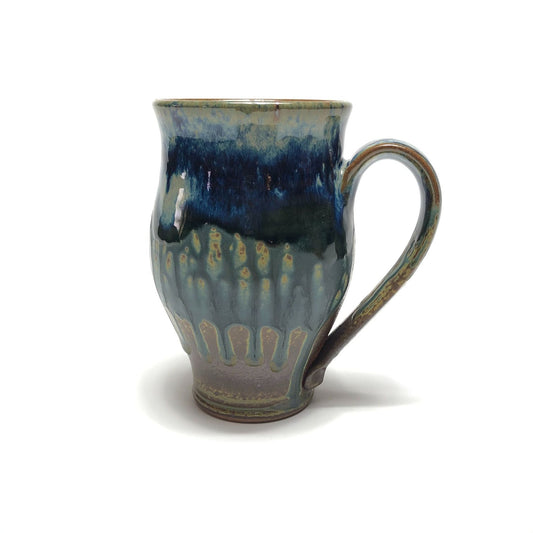 Ray Pottery 6" Coffee Mug Peacock