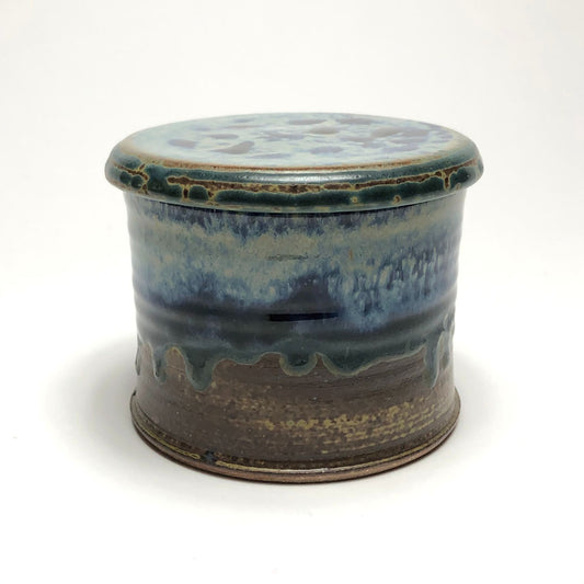 Ray Pottery Butter Keeper Peacock