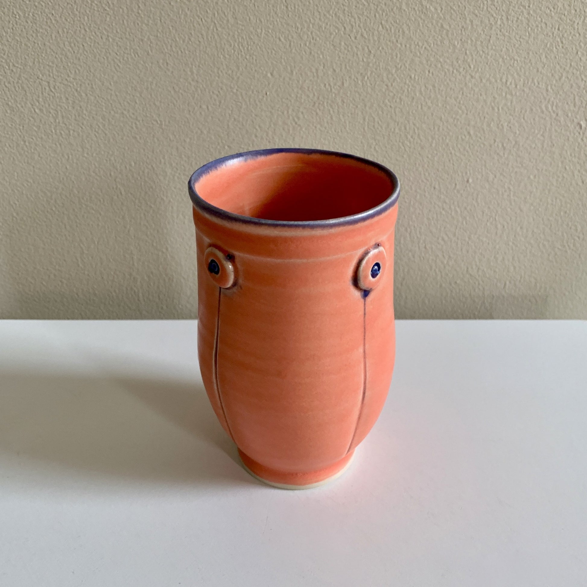 Rebecca Lowery Pottery Tumbler Flamingo