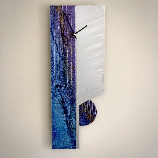 Rickard Studio Corner View Pendulum Wall Clock in Evening Sky