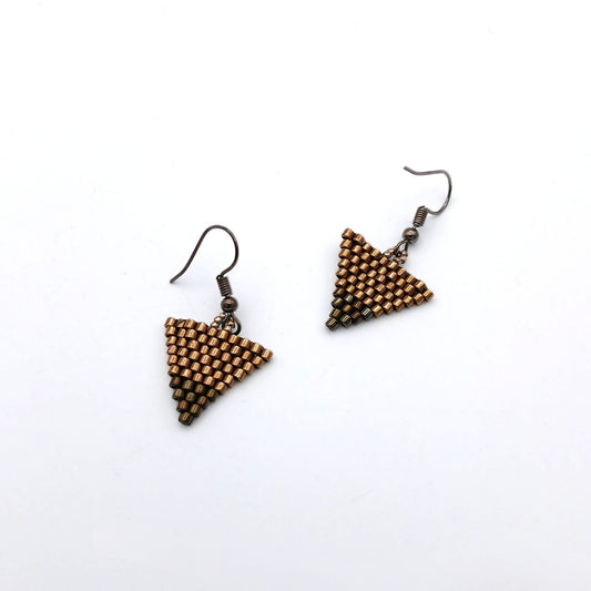 Vita Schneider Beaded Earrings, Triangle Geo