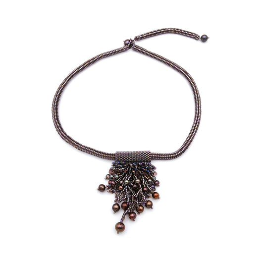 Vita Schneider Beaded Necklace, Freshwater Pearls and Crystals
