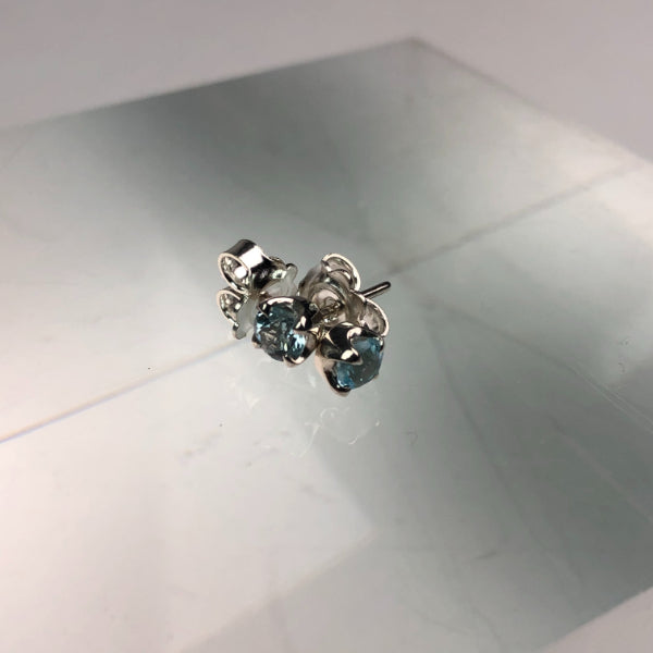 Julie Simon Blue Topaz Studs