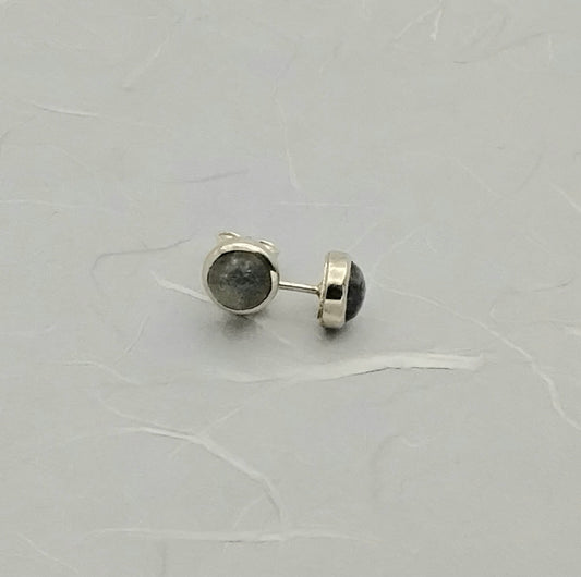 Julie Simon "Simple Labradorite" Stud Earrings