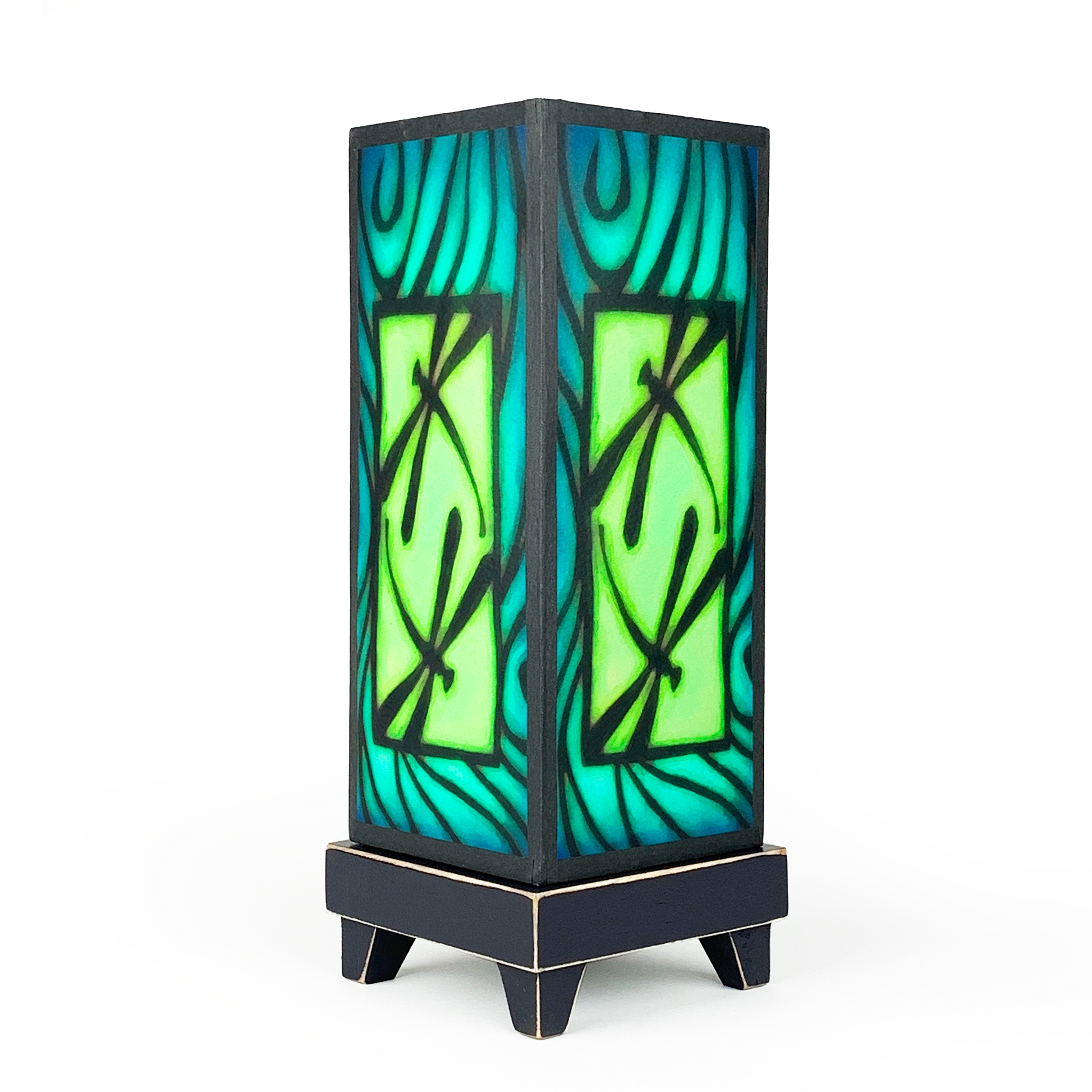 Spooner Creek Mood Lamp Blue Dragonfly