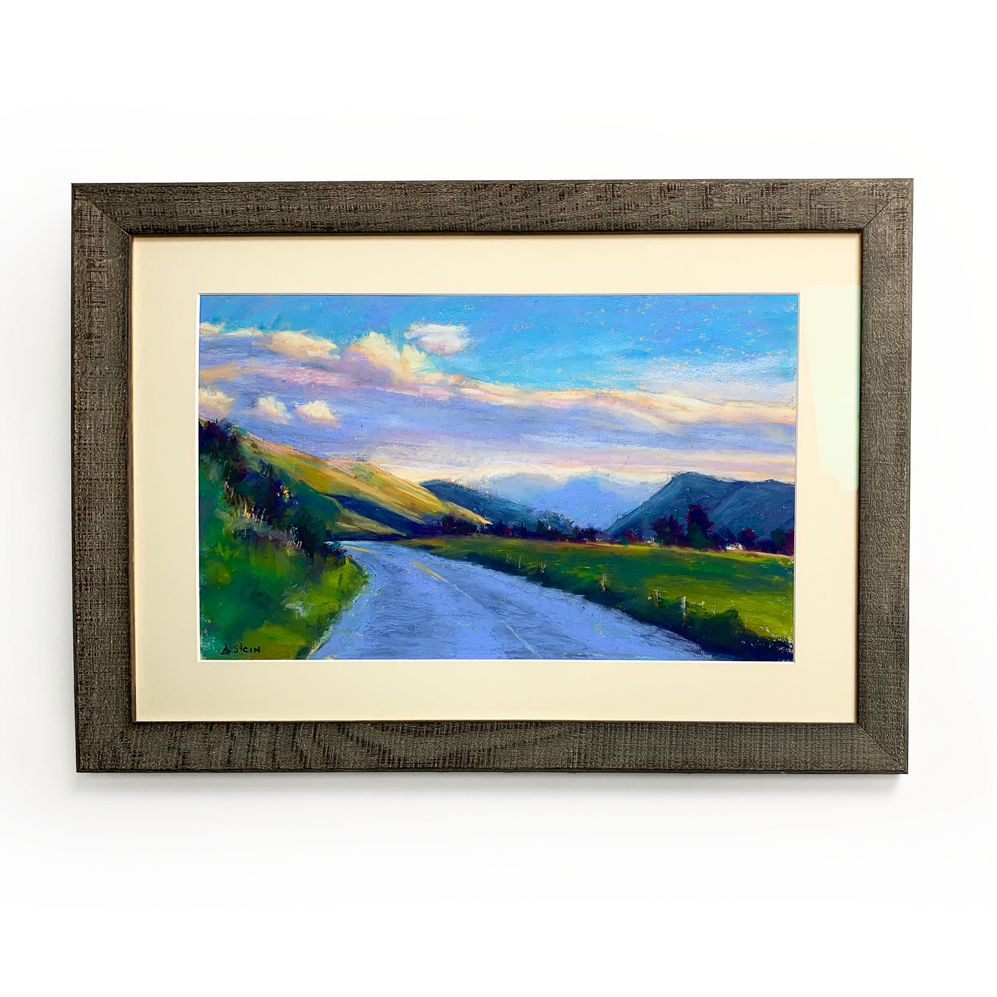Anita Stein "Road To Wyoming" Framed Pastel