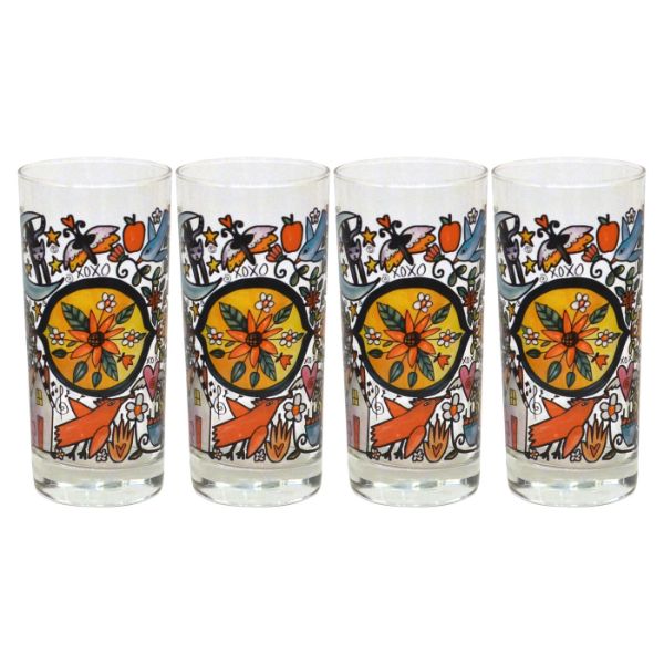 Sincerely, Sticks "Flora Fauna" Glass Tumbler