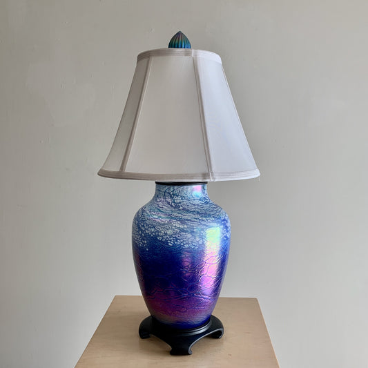 Tom Stoenner Luster Lamp in Blue