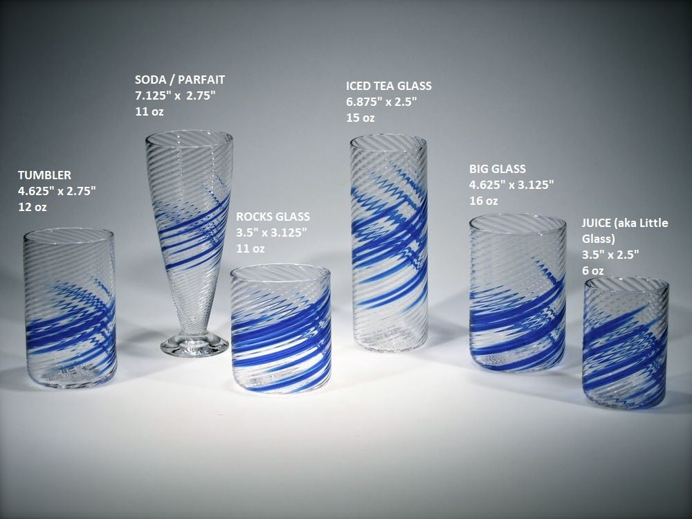 Tom Stoenner Little Glass (Blue Swirl)
