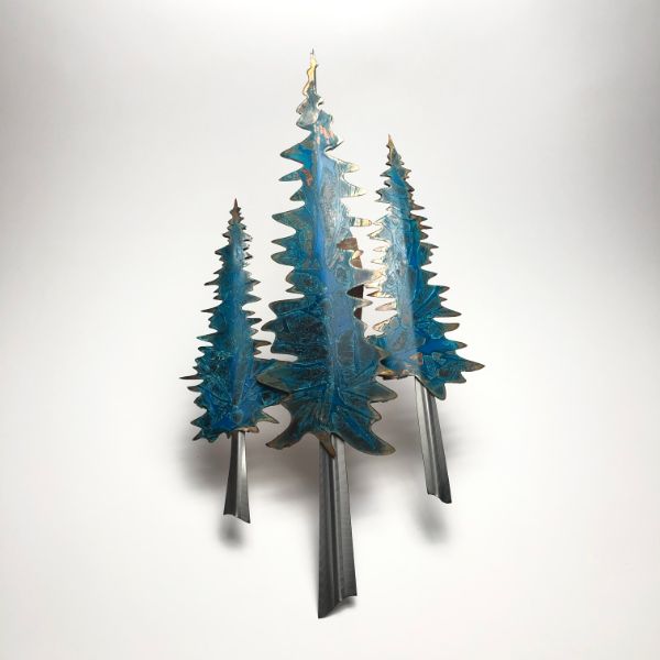Studio G7 Patina Copper Triple Pine Tree (Large)
