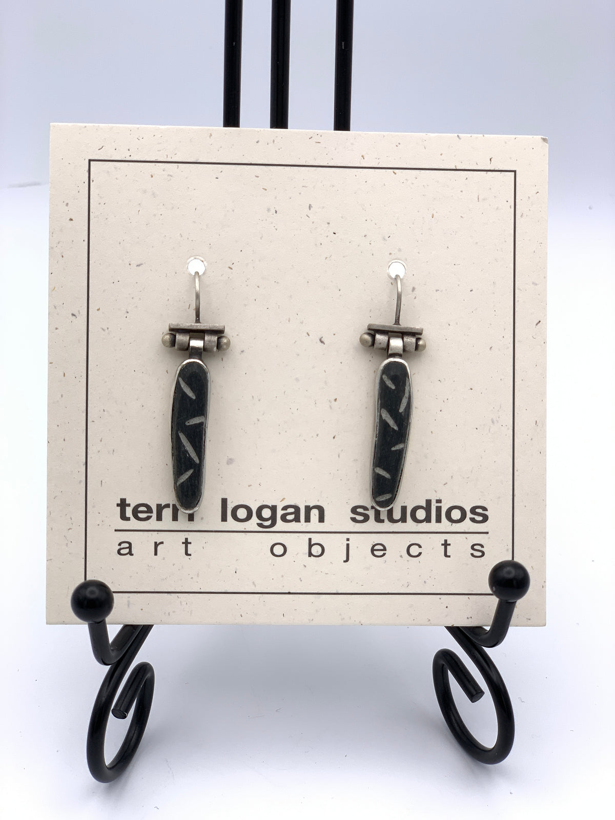 Terri Logan Basalt Concrete Earrings
