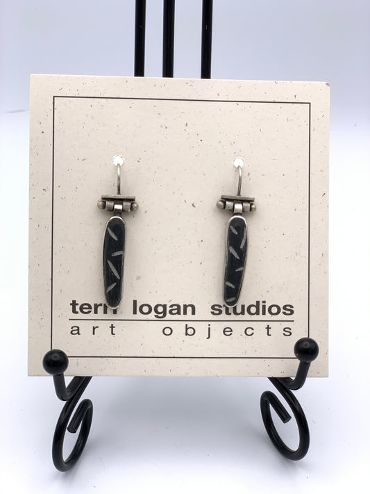 Terri Logan Basalt Concrete Earrings