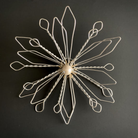 Village Designs Wire Snowflake Tree Topper