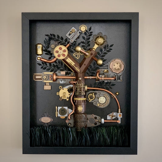 Christopher Wikman "Nature's End" Steam Punk Collage