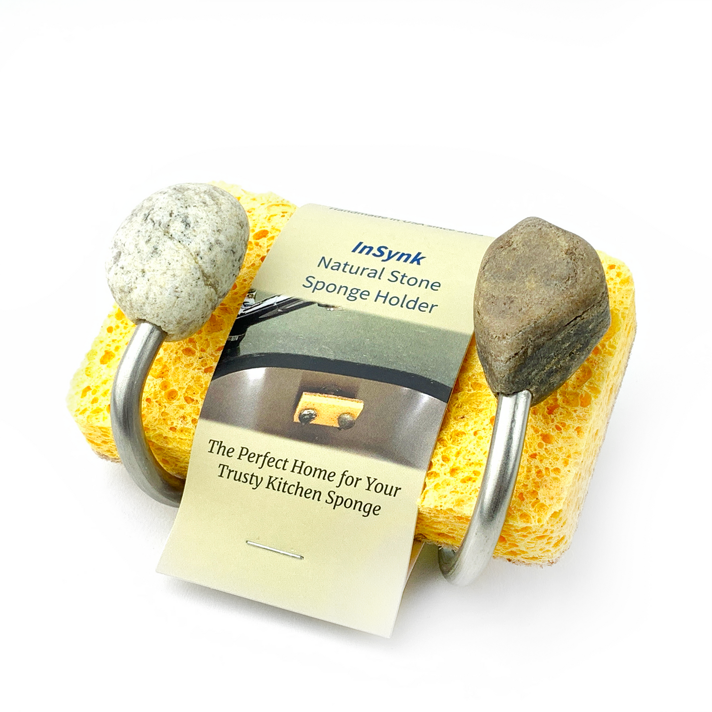 Sea Stones Splash Sponge & Brush Holder