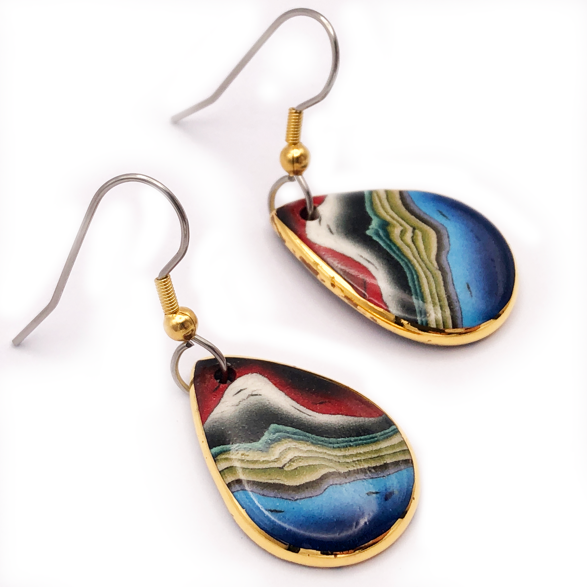 Volcano Teardrop, French Hook
