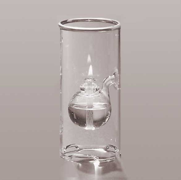 Wolfard Glass Oil Lamp, 6"